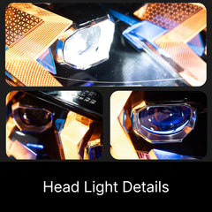LED Headlights for 2007-2010 BMW X3 E83 LCI |Arrow-Style, Dual-Color DRL, Plug & Play