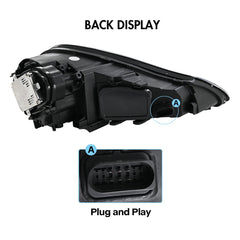 LED Headlights for 2007-2010 Porsche Cayenne 957 S GTS Turbo | White DRL, Plug & Play