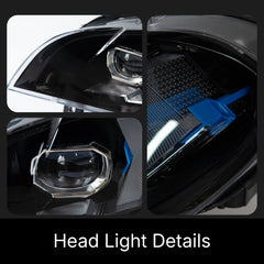 LED Headlights for 2007-2013 BMW X5 E70 | Dual-Color DRL, Arrow-Style, Plug & Play