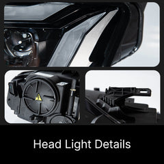 LED Headlights for 2009-2012 Audi A4 B8 Pre-Facelift | RS-Style, Start-Up Animation, White DRL, Plug & Play