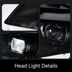 LED Headlights for 2009-2012 Audi A4 B8 Pre-Facelift | RS-Style, Start-Up Animation, White DRL, Plug & Play