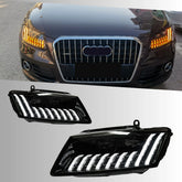 LED Headlights for 2009-2017 Audi Q5 SQ5 8R | Start-Up Animation, White DRL, Plug & Play