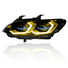 LED Headlights for 2011-2013 BMW 3 Series E92 E93 LCI | Dual-Color DRL, LED Turn Signals, Plug & Play