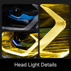 LED Headlights for 2011-2013 BMW 3 Series E92 E93 LCI | Dual-Color DRL, LED Turn Signals, Plug & Play