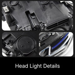 LED Headlights for 2011-2013 BMW 5 Series F10 Pre-LCI (OE Xenon Non-Adaptive) | Dual-Color Switchback DRL, Plug & Play