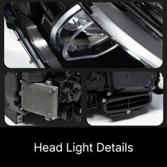 LED-Scheinwerfer für 2011-2017 BMW 5er F10 | Zweifarbige Angel Eyes