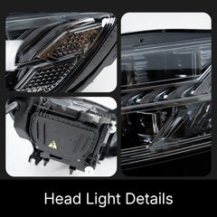 LED Headlights for 2012-2015 Audi A6 C7 Pre-Facelift | RS-Style, Start-Up Animation, White DRL, Plug & Play