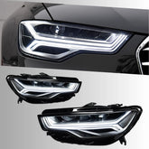LED Headlights for 2012-2015 Audi A6 C7 Pre-Facelift | Start-Up Animation, White DRL, Plug & Play