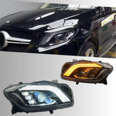 LED Headlights for 2012-2015 Mercedes W166 Pre-Facelift ML350 ML550 | Start-Up Animation, Sequential, Plug & Play