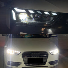 LED Headlights for 2013-2016 Audi A4 B8.5 Facelift (Non-Adaptive) | RS-Style, Start-Up Animation, White DRL, Plug & Play