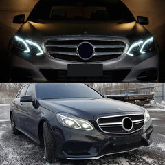 LED Headlights for 2014-2016 Mercedes W212 Facelift E350 E400 E550 | White DRL, Plug & Play