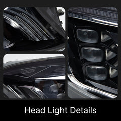 LED-Scheinwerfer für 2014-2017 Mercedes W222 Vorfacelift S550/S600 | Startanimation, sequentieller Blinker