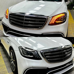 LED-Scheinwerfer für 2014-2017 Mercedes W222 Vorfacelift S550/S600 | Startanimation, sequentieller Blinker
