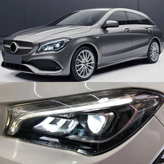 LED Headlights for 2014-2019 Mercedes-Benz CLA C117/W117 | Start-Up Animation, White DRL, Plug & Play