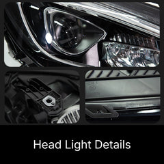 LED Headlights for 2014-2019 Mercedes-Benz CLA C117/W117 | Start-Up Animation, White DRL, Plug & Play