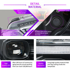 LED Headlights for 2015-2020 Ford F-150 (XL to Raptor) | Startup Animation, Dual-Color DRL