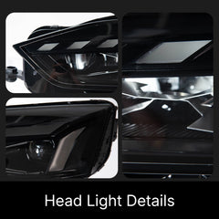 LED Headlights for 2018-2020 Audi A5 S5 F5 Pre-Facelift | RS-Style, Start-Up Animation, White DRL, Plug & Play