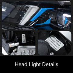 LED Headlights for 2019-2022 BMW 3 Series G20 Pre-LCI | Dual-Color Fang DRL, Plug & Play