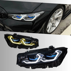 LED Headlights for 2019-2026 BMW 3 Series G20 | G80-Style Dual-Color DRL, Start-Up Animation, Plug & Play