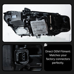 LED Headlights for 2019-2026 BMW 3 Series G20 | G80-Style Dual-Color DRL, Start-Up Animation, Plug & Play