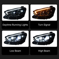 LED Headlights for 2021-2023 Mercedes W213 Facelift E350 E450 | Start-Up Animation, Sequential, Plug & Play