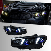 LED Headlights for 2023-2026 BMW 3 Series G20 LCI | Dual-Color Fang DRL, Plug & Play