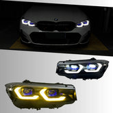 LED Headlights for 2023-2026 BMW 3 Series G20 LCI | Spoon Dual-Color DRL, Plug & Play
