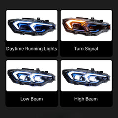 LED Headlights for BMW 3 Series F30/F31 (2012-2018) | 2023+ LCI Style With DRL, Plug & Play