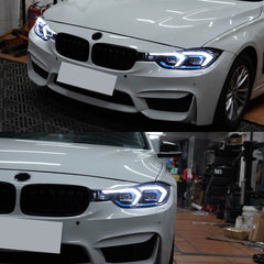 LED Headlights for BMW 3 Series F30/F31 (2012-2018) | 2023+ LCI Style With DRL, Plug & Play