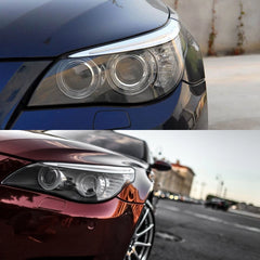 LED Headlights for BMW 5 Series E60/E61 525i-550i (2004-2010) | Angel Eyes, White DRL, Plug & Play