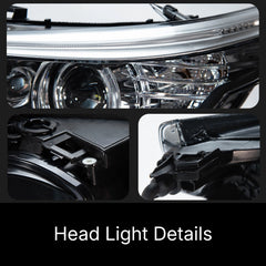 LED Headlights for BMW 5 Series E60/E61 525i-550i (2004-2010) | Angel Eyes, White DRL, Plug & Play