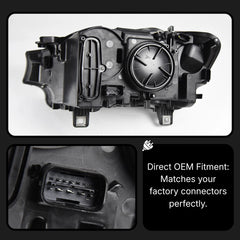 LED Headlights for BMW X3 F25 LCI (15-17) & X4 F26 (15-18) | Dual-Color DRL, Sequential Signals