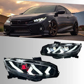 LEDHeadlightsforHondaCivic10thGen_2016-2021_LamboStyleDRL_DemonEye_2 - NOXBEAM