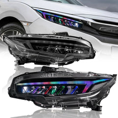 LEDHeadlightsforHondaCivic10thGen_2016-2021_NEWDesignRGBDRL_SequentialSignals_2 - NOXBEAM