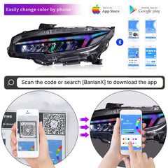 LEDHeadlightsforHondaCivic10thGen_2016-2021_NEWDesignRGBDRL_SequentialSignals_6 - NOXBEAM
