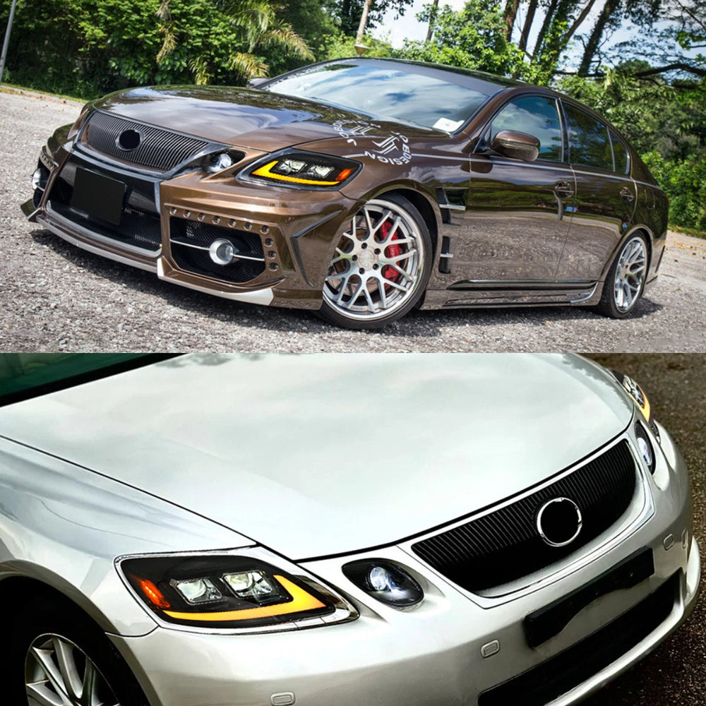 LEDHeadlightsforLexusGS350GS300GS430GS460_2006-2011_Sequential_DRL_1 - NOXBEAM