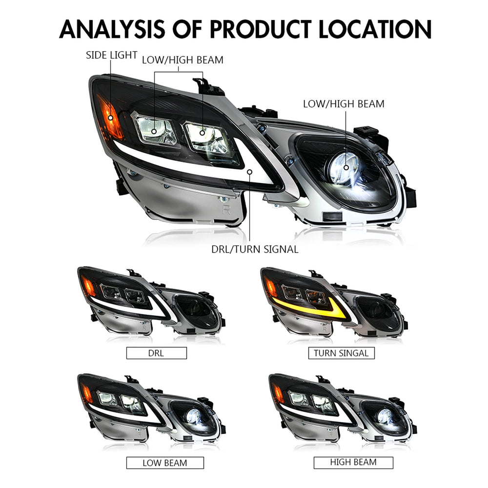 LEDHeadlightsforLexusGS350GS300GS430GS460_2006-2011_Sequential_DRL_2 - NOXBEAM