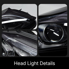 LED-Scheinwerfer für 2015-2021 Mercedes C-Klasse W205 Limousine | Cyber-Blue Startanimation