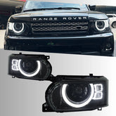 LEDHeadlightsforRangeRoverL322_2006-2012_DefenderStyleDRL_Projector_2 - NOXBEAM