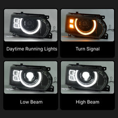 LEDHeadlightsforRangeRoverL322_2006-2012_DefenderStyleDRL_Projector_5 - NOXBEAM