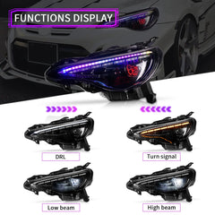 LEDHeadlightsforSubaruBRZScionFR-SToyota86_2013-2020_RGBDRL_EvilEye_Animation_4 - NOXBEAM