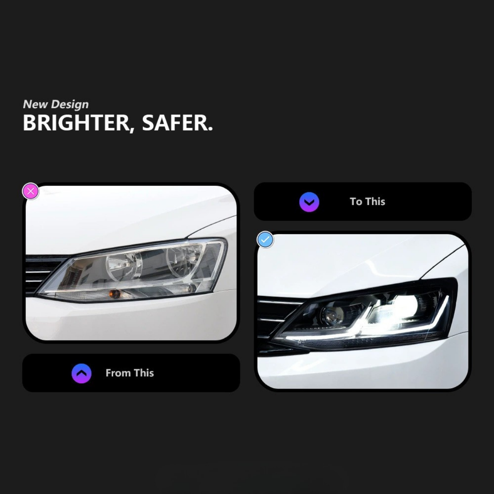 LEDHeadlightsforVWJettaMk6Sedan_2011-2018_GoldWhiteDRL_StartupAnimation_DRL_ForHalogenONLY_4 - NOXBEAM
