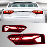 LED Tail Lights for Audi A5 S5 RS5 8T 2008-2017 | RS Style Red for Coupe 2.0T 4.2L, Start-Up Animation, Sequential, Plug & Play