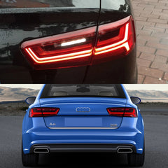 LED-Rückleuchten im Facelift-Look für 2012-2015 Audi A6/S6 C7 Limousine | dynamischer Blinker