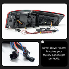 LED-Rückleuchten im Facelift-Look für 2012-2015 Audi A6/S6 C7 Limousine | dynamischer Blinker