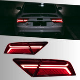 LED Tail Lights for Audi A7 S7 RS7 C7 2011-2018 | OE Upgrade Sportback, Red Lens, Dynamic Sequential Signals, Plug & Play