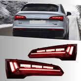 LED Tail Lights for Audi Q5 SQ5 FY 2018-2020 | OE Upgrade Pre-Facelift SUV, Red Lens, Dynamic Sequential Signals, Plug & Play