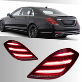 LED Tail Lights for Mercedes W222 S-Class 2014-2017 | OE Upgrade Pre-Facelift for S550 S600 S63 S65 AMG Maybach Sedan, Sequential, Plug & Play