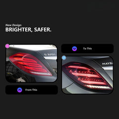 LED-Rückleuchten für 2014-2017 Mercedes S-Klasse W222 Pre-Facelift | dynamischer Blinker