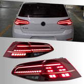 LED Tail Lights for VW Golf MK7 2015-2017 | OE Upgrade for GTI & Golf R Hatchback, Pre-Facelift, Start-Up Animation, Sequential, Plug & Play